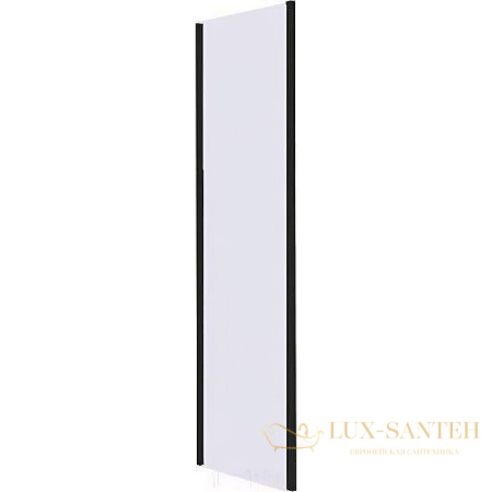 душевая стенка rgw 352205408-14 z-050-4 b 80, профиль черный, стекло прозрачное