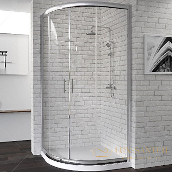 душевой уголок rgw passage 02085199-11 pa-51 90х90, профиль хром, стекло прозрачное