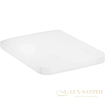 сиденье с крышкой hansgrohe creektide q 60126450, для унитаза softclose, белый глянцевый