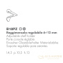 держатель для стеклянной полки colombo design khala b18pz, хром