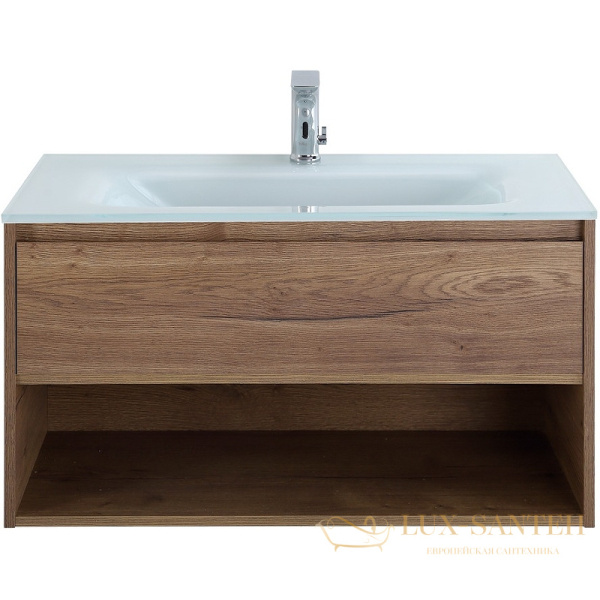 тумба под раковину belbagno kraft kraft-1000-1c-so-rt 100 см подвесная, rovere tabacco