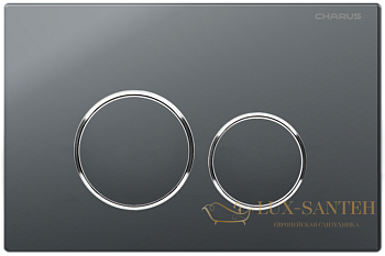 панель смыва charus tm, spazio, fp.330.grp.01, графит