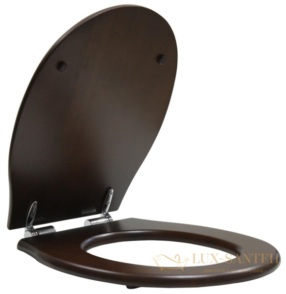 сиденье gsi classic ms87nc с крышкой для унитаза, soft-close, орех/хром