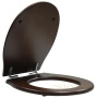сиденье gsi classic ms87nc с крышкой для унитаза, soft-close, орех/хром