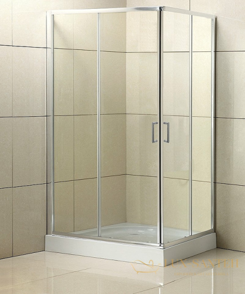 душевой уголок belbagno uno uno-195-ah-2-90/70-c-cr 90х70 см профиль хром, стекло прозрачное