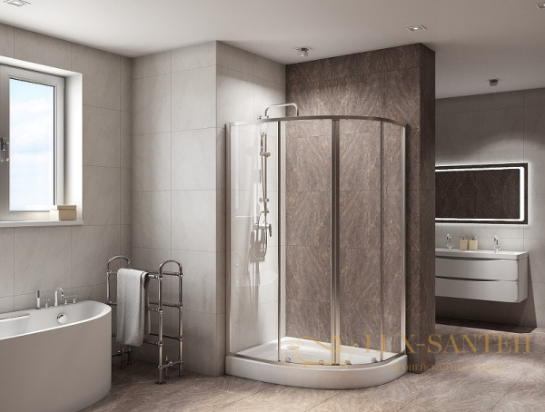 душевой уголок belbagno due due-rh-2-120/80-c-cr 120х80 см профиль хром, стекло прозрачное