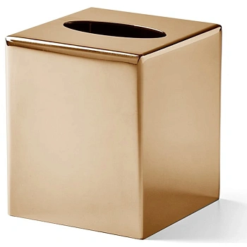 контейнер для бумажных салфеток 3sc metal tonda met71agdr, розовое золото