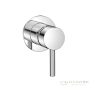 смеситель для душа встраиваемый aquame aqm8804cr,  со встроенной частью, хром