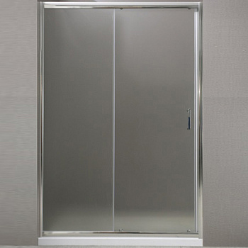 душевая дверь belbagno uno uno-bf-1-145-m-cr 145 см профиль хром, стекло матовое 