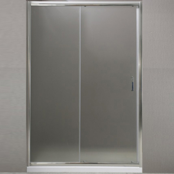 душевая дверь belbagno uno uno-bf-1-145-m-cr 145 см профиль хром, стекло матовое 