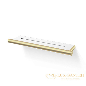 полка для душа 350 мм, decor walther bar da, 0863882, матовое золото/белый