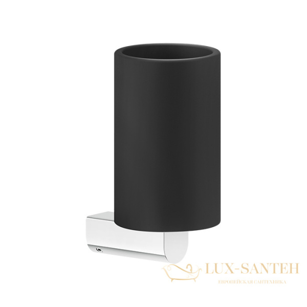 стакан gessi rilievo 59508.031 подвесной, хром/черный