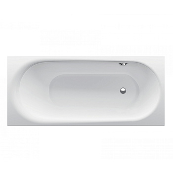 ванна bette comodo 1640-000 1700х750 мм перелив сзади, шумоизоляция, белый