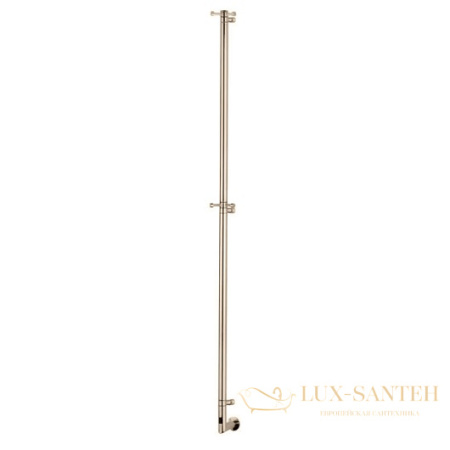 полотенцесушитель электрический margaroli arcobaleno 616 616xbbn-1650, высота 165 см, ширина 7.4 см, никель шлифованный