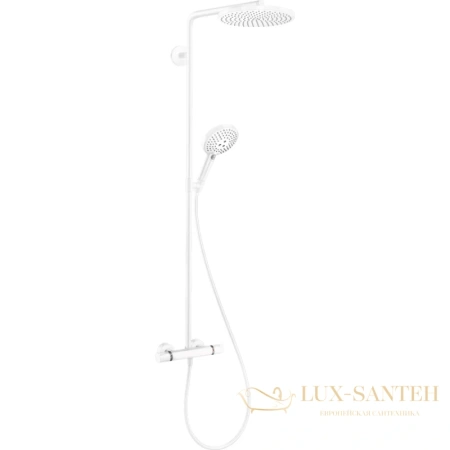 душевая система hansgrohe raindance select s showerpipe 240 1jet p 27633700 белый матовый