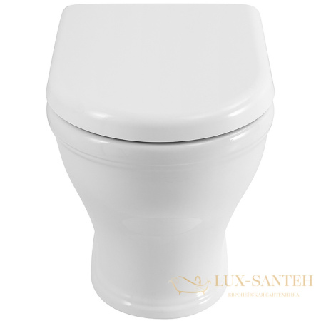 приставной унитаз cezares giubileo czr-265-cbr/czr-6045-sc с сиденьем микролифт, белый