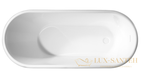 ванна акриловая свободностоящая abber ab9272-1.7, белый глянцевый