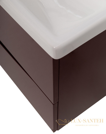 тумба под раковину belbagno marino-cer marino-cer-1000-2c-so-brdl-p 100 см подвесная, bordo lucido