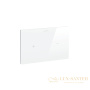 клавиша смыва, laufen installation system lis, 8.9566.4.000.000.1, 25x1.5x16см., aw4 двойной смыв, бесконтактная, цвет: белый глянцевый