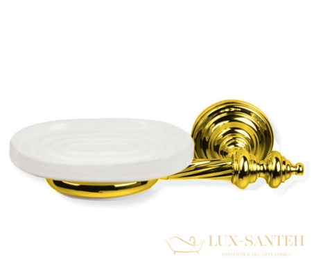 мыльница керамическая stil haus giunone g09(16) настенная, золото