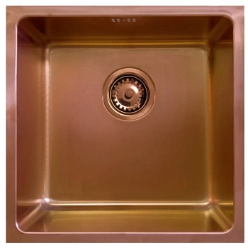 кухонная мойка seaman eco roma smr-4444a-red bronze.a, красная бронза