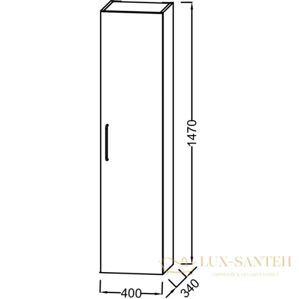 пенал jacob delafon odeon rive gauche eb2570d-r9-m85 подвесной r, сине-зеленый матовый