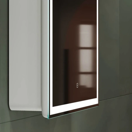 зеркальный шкаф sancos diva di600 r 50х80 см, белый