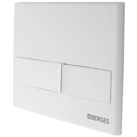 кнопка berges line 040014 для инсталляции novum l4, белый soft touch