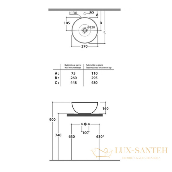 globo t-edge, fi024sk, выпуск для раковины без перелива, цвет smoke