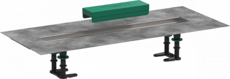 универсальный монтажный набор hansgrohe raindrain 56010180 60 см, для установки внешней части линейного слива