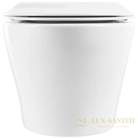 подвесной унитаз belbagno acqua bb340chr/bb2020sc с сиденьем микролифт, белый