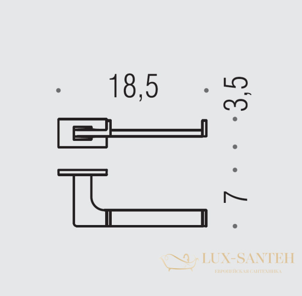 бумагодержатель colombo design look b1608.vm, vintage matt