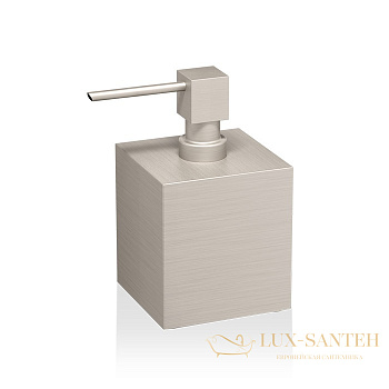 дозатор decor walther cube dw475 0825034, никель шлифованный