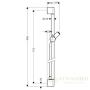 штанга для душа 90 см hansgrohe croma 100 27610000