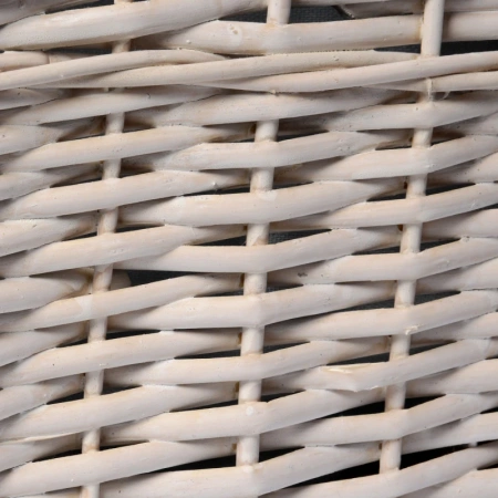 плетеная корзина wasserkraft lippe wb-450-l для белья, белый