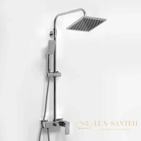 душевая система wasserkraft a17702 200 мм, хром