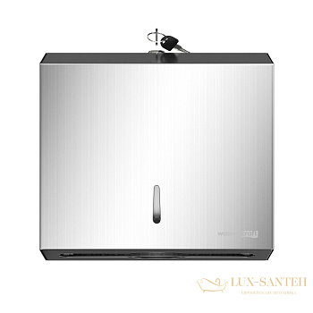 диспенсер для бумажных полотенец wasserkraft k-10091, никель матовый