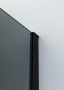 душевая перегородка cezares liberta liberta-l-1-110-gr-nero 110 см профиль черный матовый, стекло серое