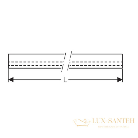 профиль-коллектор для внутристенного трапа geberit 154.340.fw.1, нержавеющая сталь глянцевая