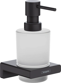 дозатор для жидкого мыла hansgrohe addstoris 41745670 матовый чёрный