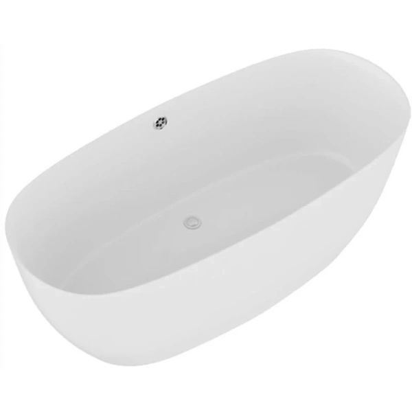 ванна astra-form атрия 01010018 из литого мрамора 160х75 см, белый