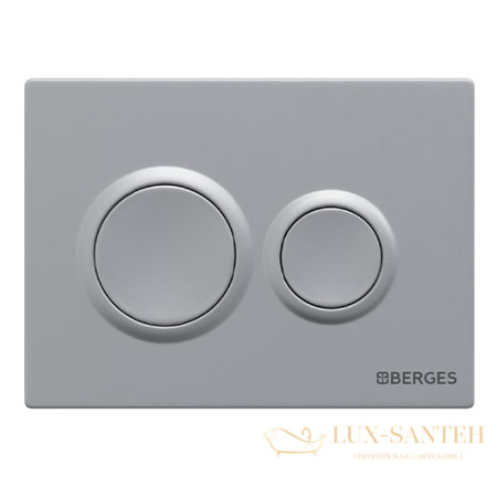 клавиша для инсталляции berges novum o2 040062, хром матовый