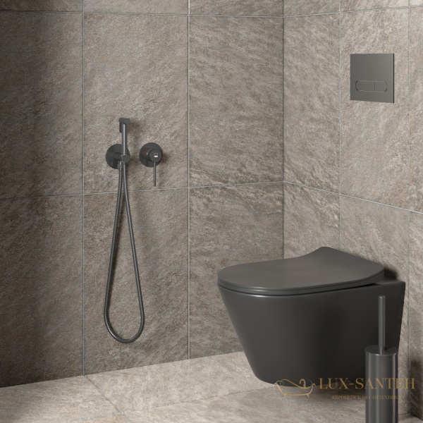 гигиенический комплект timo saona 2339/18sm, с защитой от ожогов, черное золото