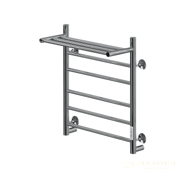 полотенцесушитель электрический кабельный ника way-2 60/50 с полкой u, хром