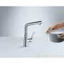 смеситель hansgrohe metris select 14883000 для кухонной мойки