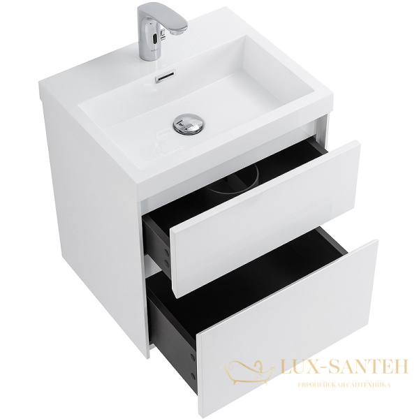 тумба под раковину belbagno pietra mini pietra mini-500as-2c-so-bl 50 см подвесная, bianco lucido