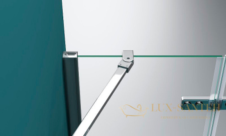 душевая дверь belbagno kraft kraft-b-12-60/30-c-cr-r 90 см профиль хром, стекло прозрачное 