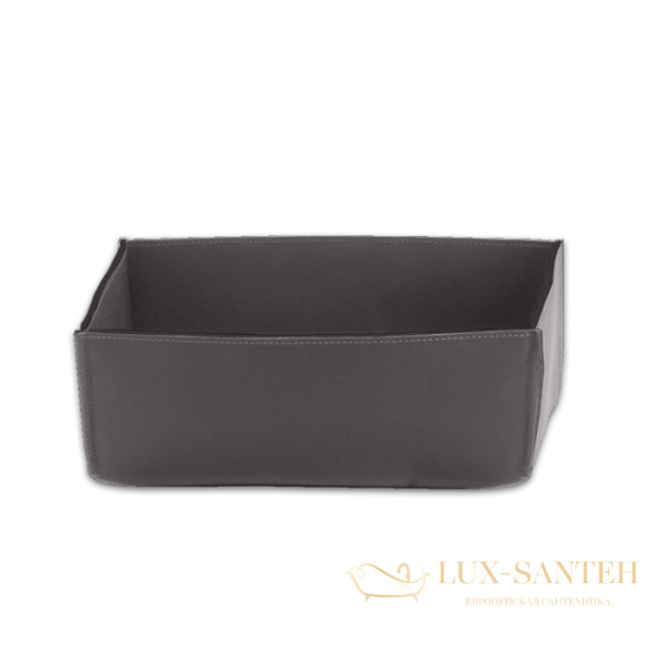 контейнер настольный decor walther, nappa utb, 0938593, натуральная кожа, дымчато-серый