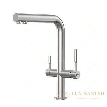 смеситель для кухни lemark expert lm5063s, с подключением к фильтру, нержавеющая сталь