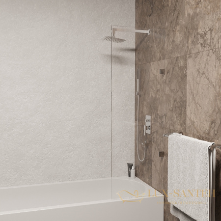 шторка rgw screens 3511056240-11 на ванну sc-056-2 40x150, профиль хром, стекло прозрачное